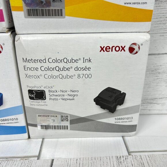Xerox ColorQube 8700 Metered Color Ink Sticks CMYK Set Cyan Magenta Yellow Black - Picture 4 of 8